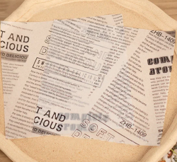 Изображение Бумага упаковочная для бенто-торта "Утренняя газета" ( 5 листов)